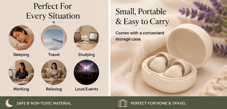 DreamQuiet™ Silicone Sleep Earplugs