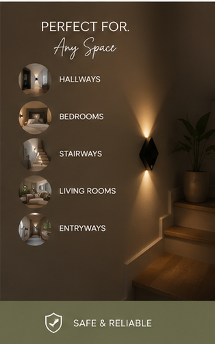 💡 LumiGlow™ Motion Sensor Wall Light