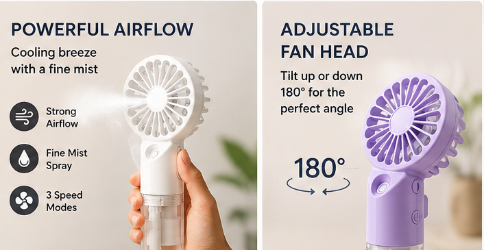 CoolBreeze™ Portable Mist Fan