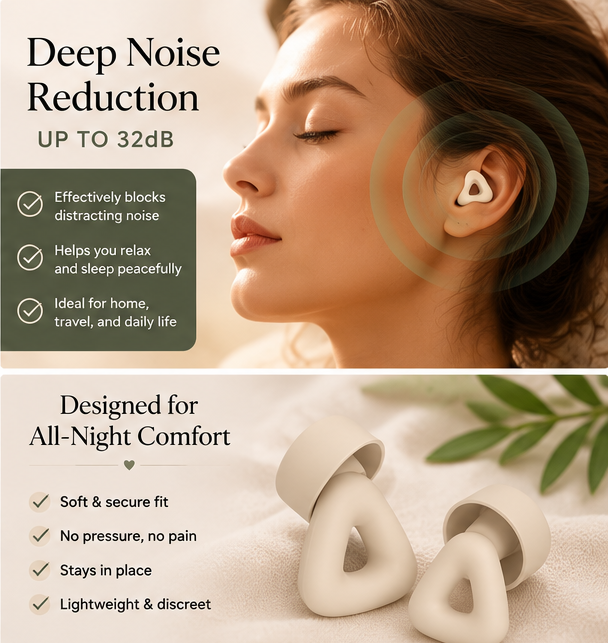 DreamQuiet™ Silicone Sleep Earplugs