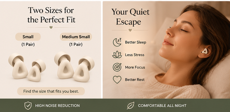 DreamQuiet™ Silicone Sleep Earplugs