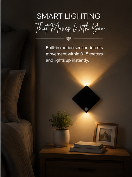 💡 LumiGlow™ Motion Sensor Wall Light