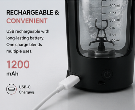 PowerMix™ Rechargeable Self-Mixing Blender Cup
