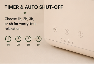 EmberMist™ Flame Clock Humidifier