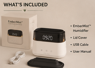 EmberMist™ Flame Clock Humidifier
