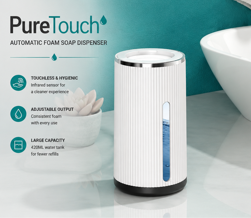 PureTouch™ Rechargeable Foaming Soap Dispenser