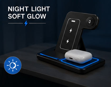 VoltGo™ 3-in-1 Foldable Wireless Charging Station